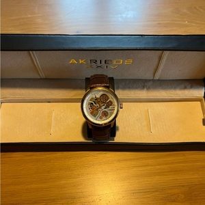 Akribos XXIV Men's Skeleton Watch